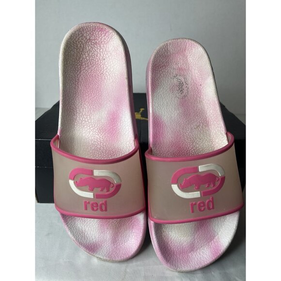 Ecko Unltd. Size 11 Pink Rubber Slides - Picture 2 of 5